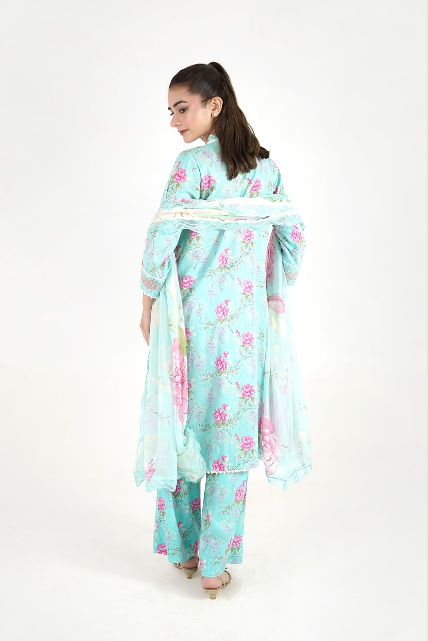 Mint Rose Papillon Suit